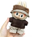 Miniatyrbild 4 av 6: Mini Plyschdockas Kläder Outfit Tillbehör För Korea Kpop Exo 15-17cm Labubu Idol Overall Set Kläder Gåva Labu-26 No doll