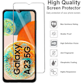 Miniatyrbild 2 av 6: 6,6\" Härdat Glas För Samsung Galaxy A23 / A23 5G Skärmskydd Glasfilm For Galaxy A23 5G 4 pieces