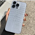 Miniatyrbild 2 av 6: 2 st Krokodilmönstrad Mjuk Klar Hydrogel Film för iPhone 16 15 14 Plus 13 12 mini 11 Pro X XS Max XR Skärmskydd for iPhone XR 2Pcs Crocodile Films
