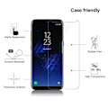 Miniatyrbild 4 av 6: JGKK 3D Böjt Glas För Samsung Galaxy S8 S9 Plus Note 8 9 Härdat Glas Skalvänligt Skärmskydd För S8 plus S9 Shield Transparent For S8 plus