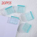 Miniatyrbild 1 av 6: Godisfärg Transparent Tryck Gem Pusher Papper Testfiler Mini Förvaringsklämma Indexsida Klämma Kontorsbindning Skrivmaterial Blue 20PCS