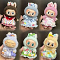 Miniatyrbild 2 av 6: Mini Plyschdockas Kläder Outfit Tillbehör För Korea Kpop Exo 15-17cm Labubu Idol Overall Set Kläder Gåva Labu-1 No doll