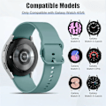 Miniatyrbild 6 av 6: 20mm Silikonarmband för Samsung Galaxy Watch 7/6/5/4 44-40mm pro Klockarmband för Galaxy Watch 6 4 Classic 43/47mm 42mm/46mm Armband Official blue 21 Galaxy watch FE