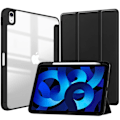 Miniatyrbild 1 av 6: Smart PU-fodral för iPad Air 4:e 5:e iPad 10:e 10.9 Funda för iPad Pro Air 11:e 11 7:e 8:e 9:e 10.2 2 9.7 3 10.5 Transparent Skal black iPad 7th 8th 10.2