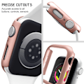 Miniatyrbild 6 av 6: 4 st Fodral för Apple Watch Series 7 8 41mm 45mm 40mm Skydd PC-skydd för iWatch Series 6 5 4 38mm 42mm Stötfångarfodral Ingen Skärm C 41mm