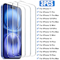 Miniatyrbild 1 av 6: 3-pack Härdat Glas för iPhone 15 14 13 12 11 Pro Max Mini X XS Max XR 15 Plus Skärmskydd Film för iPhone 16 Pro Max 16E For iPhone 16 Plus 3PCS Glass
