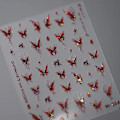 Miniatyrbild 1 av 6: 1 st 5D Japanska Kawaii Fjärils Nagelstickers Lyx Glitter Skal Aurora Nagelkonst Dekorationer Dekaler DIY Manikyr Slider Folie M238