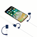 Miniatyrbild 4 av 6: Fodral för IPad Tablet Touch Pen Stylus Skyddsfodral 4-i-1 Färgglatt Mjukt Silikonskydd för Apple Pencil 1:a Generationen Red