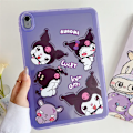 Miniatyrbild 2 av 5: För IPad Air 4 5 6 10.9 Mini 6 Pro 11 A16 13 tum 9 8 7:e generationens fodral Sött tecknat Kuromi Stitch Mjukt skyddsfodral för surfplatta 4ZGG MLD iPad 7 8th 9th 10.2