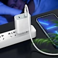 Miniatyrbild 2 av 6: PD 40W USB C Laddare Snabbladdare Typ C Kabel Mobiltelefonladdare För iPhone 14 15 Pro Max Xiaomi 13 14 Ultra Samsung Huawei White EU 1m CC cable
