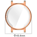 Miniatyrbild 2 av 6: Silikon TPU Fodral Glas För Huawei Watch GT4 41MM Smart Klockarmband Skärmskydd Skal för Huawei Watch GT 4 GT4 Stötfångarskal Black For GT4 41MM