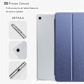 Miniatyrbild 4 av 6: Fodral för Samsung Galaxy Tab A 8.0\" 2019 Skydd Flip Tablet Fodral Läder Smart Magnetiskt Ställ Skal PC Baksida SM-T290 SM-T295 PU Dark blue SM-T290 T295