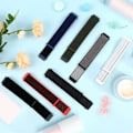 Miniatyrbild 6 av 6: 20 22mm Nylon Klockarmband För Garmin Vivoactive 3 4 5/Venu 2 Plus/Venu 3/Forerunner 55 158 265 965 745 645 255 Music Loop Armband Unity mosaic 20mm Width Band