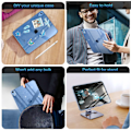 Miniatyrbild 5 av 5: För iPad Air Mini Pro 8.3 9.7 10.2 10.9 11 11:e 10:e 9:e 8:e generationen, skimrande glittrande mjukt silikonskal med airbag Red iPad 5th 9.7-inch