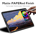 Miniatyrbild 3 av 6: Skärmskydd för Samsung Galaxy Tab A9 A8 A7 Lie A 10.1 10.5 Pappersliknande Film Tab S5e S6 Lite S7 S8 S9 FE Plus Härdat Glas Tab A7 Lite T220