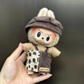 Miniatyrbild 1 av 6: Mini Plyschdockas Kläder Outfit Tillbehör För Korea Kpop Exo 15-17cm Labubu Idol Overall Set Kläder Gåva Labu-12 No doll