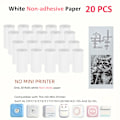 Miniatyrbild 1 av 6: 10 Rullar Termopapper Kamera Utskrift Vit Barnkamera Träfiber Instant Print Barn Rullpapper Miniskrivartillbehör 20 PCS