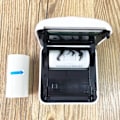 Miniatyrbild 5 av 6: Transparent Termiskt Självhäftande Papper, 57x25mm Används För Mikro Termisk Skrivare Fotoutskriftspapper 3Rolls Cyan On Clear