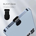 Miniatyrbild 1 av 6: iphone Tillbehör Dammskydd för Usb Dammskydd iphone 14 pro max Tillbehör Usb c Dammskydd Typ c Dammskydd Charm Kapsel iphone Black(2pcs)