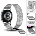 Miniatyrbild 2 av 6: 22mm Milanese Loop Armband för Redmi Watch 3/5 Lite Metallstål Armband för Redmi Watch 3/5 Active för Galaxy Watch 7 6 5 4 40mm44mm Gray 20mm