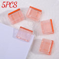 Miniatyrbild 1 av 6: Godisfärg Transparent Tryck Gem Pusher Papper Testfiler Mini Förvaringsklämma Indexsida Klämma Kontorsbindning Skrivmaterial Pink 5PCS