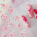 Miniatyrbild 1 av 6: 1 st 5D Japanska Kawaii Fjärils Nagelstickers Lyx Glitter Skal Aurora Nagelkonst Dekorationer Dekaler DIY Manikyr Slider Folie 1pcs M116-F