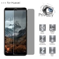 Miniatyrbild 4 av 6: Anti-spion Skyddsglas Härdat Glas för Huawei P20 P40 Lite E 5G P30 Pro Sekretess Skärmskydd för Huawei P10 Plus filmer glas P30 Lite