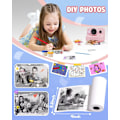 Miniatyrbild 4 av 6: Mini Utskriftspapper Utskriftskamera Refill Termopapper 10 Rullar BPA-fritt Kompatibelt med Alla 57mm Ficktermoskrivare 5 Color No-Sticky