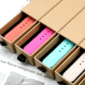 Miniatyrbild 3 av 6: Silikon Sportarmband för Apple Watch strap 49mm 44mm 45mm 40mm 41mm 42mm 38mm armband iwatch series9 8 7 6 5 4 3SE Ultra 2 correa papaya 38mm-40mm-41mm S-M