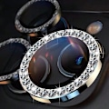 Miniatyrbild 6 av 6: 9D Diamant Kameralinsskydd Ring Skyddsfilm För Samsung Galaxy S25 S24 S23 S22 Ultra 5G S25 Plus S24 FE S23 Härdat Glas Diamond Blue For S24