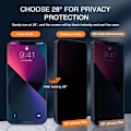 Miniatyrbild 3 av 6: 1-5 st Anti-Spy Härdat Glas För iPhone 16 14 13 11 15Pro Max Mini 7 8 Plus Sekretess Skärmskydd för iPhone 15 X XR XS MAX For iphone XR 2PCS Privacy Glass