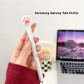 Miniatyrbild 1 av 6: Silikon Pennfodral Tablet Touch Stylus Penna Skydd Tecknad Söt för Samsung Galaxy Tab S6 Lite S7 FE S8 Ultra S9 Plus S6 Lite White Paw