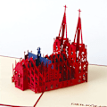 Miniatyrbild 1 av 6: Pop UP 3D Födelsedagskort Världsattraktioner Kort Affärsinbjudan Pojke Gåva Hälsning Turistvykort för Pojkvän Pappa Present Cologne Cathedral