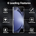 Miniatyrbild 2 av 6: Hydrogel Film för Samsung Galaxy Z Fold 5 5G Skärmskydd Framsida Baksida Insida med Gångjärnsskydd Heltäckande för Z Fold5 8 IN 1 Films For Z Fold 5