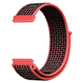 Miniatyrbild 1 av 6: 20 22mm Nylon Klockarmband För Garmin Vivoactive 3 4 5/Venu 2 Plus/Venu 3/Forerunner 55 158 265 965 745 645 255 Music Loop Armband Red black 22mm Width Band