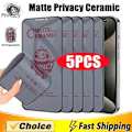 Miniatyrbild 1 av 6: 1-5 st Matt Keramiskt Skärmskydd för iPhone 16 Pro Max iPhone 15 14 13 12 11 Pro Max Pro Plus 6 7 8 Plus SE 2020 Sekretess For iPhone X 2 pieces