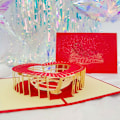 Miniatyrbild 5 av 6: Pop UP 3D Födelsedagskort Världsattraktioner Kort Affärsinbjudan Pojke Gåva Hälsning Turistvykort för Pojkvän Pappa Present Eiffel Tower