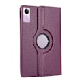 Miniatyrbild 1 av 6: Fodral för Xiaomi Redmi Pad SE 2023 Fodral 11 tums Tablet Cover funda för redmi pad se 11 fodral 360 graders roterande läderfodral purple Redmi Pad SE 11 2023