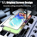 Miniatyrbild 5 av 6: 3 st Komplett Härdat Glas För Samsung Galaxy A05 A15 A25 A35 A55 S20FE A03 A13 A53 A72 A71 A51 A54 A14 A34 Skärmskydd Glas For A24 Black