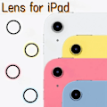 Miniatyrbild 2 av 6: 3D Härdat Glas Ring Färg Lins Skydd För Apple IPad 11:e Gen (A16) 2025 10:e 10.9 2022 Air 5 4 Mini 7 6 HD Kameraskydd Yellow Tempered Glass