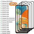 Miniatyrbild 1 av 6: 3 st Komplett Härdat Glas För Samsung Galaxy A05 A15 A25 A35 A55 S20FE A03 A13 A53 A72 A71 A51 A54 A14 A34 Skärmskydd Glas For A24 Black