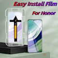 Miniatyrbild 1 av 5: 3-pack Enkel Installation HD Film Skärmskydd för Honor 400 Lite X9 X8a X8 5G X9b X7 5G X8 Pro X5b X10 5G X10 Max Härdat Glas X8 5G Tempered glass