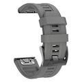 Miniatyrbild 1 av 6: QuickFit 22mm 26mm Armband för Garmin Epix Gen 2 Silikonarmband för Garmin Fenix 7 7X 5Plus 6XPro Enduro 2 Armband Gray For TACTIX DELTA