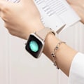 Miniatyrbild 5 av 6: Äkta läderarmband för Apple Watch 44mm 40mm 41mm 45mm 42mm 38mm 49mm Armbandsur iWatch Series 8 se 7 6 5 4 3 011 apricot S10-42 41 40 38mm
