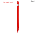 Miniatyrbild 1 av 6: Fodral för IPad Tablet Touch Pen Stylus Skyddsfodral 4-i-1 Färgglatt Mjukt Silikonskydd för Apple Pencil 1:a Generationen Red