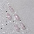 Miniatyrbild 1 av 6: 1 st 5D Japanska Kawaii Fjärils Nagelstickers Lyx Glitter Skal Aurora Nagelkonst Dekorationer Dekaler DIY Manikyr Slider Folie 1pcs to3112