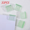Miniatyrbild 1 av 6: Godisfärg Transparent Tryck Gem Pusher Papper Testfiler Mini Förvaringsklämma Indexsida Klämma Kontorsbindning Skrivmaterial Green 10PCS