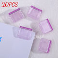 Miniatyrbild 1 av 6: Godisfärgad Transparent Tryck Pappersklämma Tryckare Papper Testfiler Mini Förvaringsklämma Indexsida Klämma Kontorsbindning Skrivmaterial Purple 20PCS