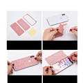Miniatyrbild 2 av 6: KINGMAS Lyxig Glänsande Färg Fram- och Baksida Film För Iphone 11 12 13 14 15 Pro Max Plus Xs Max X Xr Glänsande Skyddande Repskyddsfilm For iPhone XR Pink