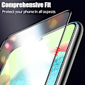 Miniatyrbild 2 av 6: 3 st Komplett Härdat Glas För Samsung Galaxy A05 A15 A25 A35 A55 S20FE A03 A13 A53 A72 A71 A51 A54 A14 A34 Skärmskydd Glas For A24 Black
